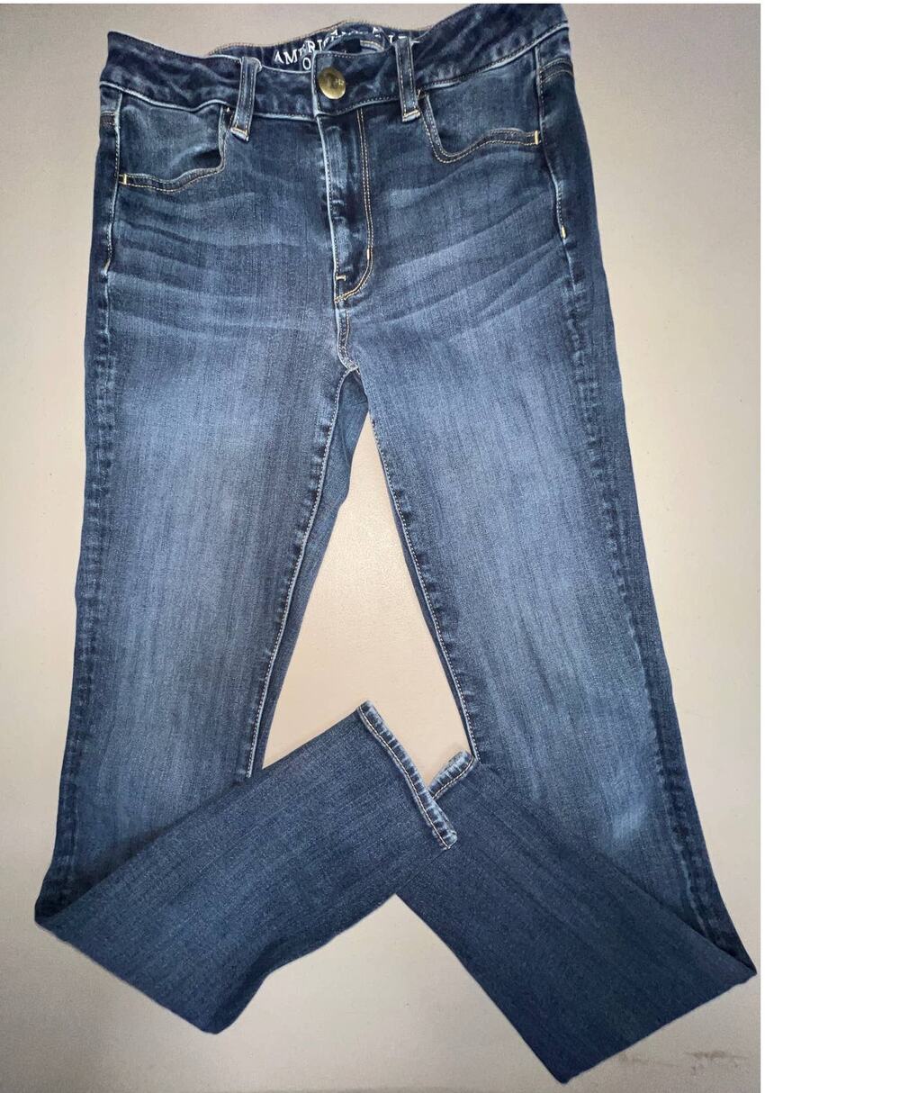 American Eagle 360 Super Stretch Hi Rise Jeggings 6 Long EUC